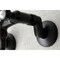 Kingston Brass KS116MB Essex Two Handle Wall Mount Bathroom Faucet, Matte Black KS116MB - alternate 7